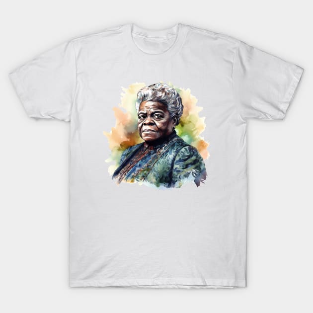 Mary McLeod Bethune Watercolor Portrait for Black History Month T-Shirt by HistoryMakers